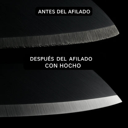 Combo Afilador de Cuchillos + Asentador de Cuero