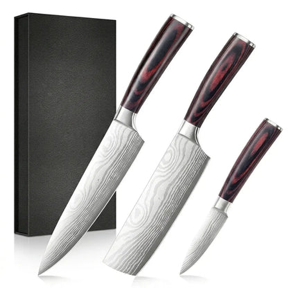 Hocho - Set de 3 Cuchillos Profesionales – Corte Preciso y Duradero - Hōchō Chef