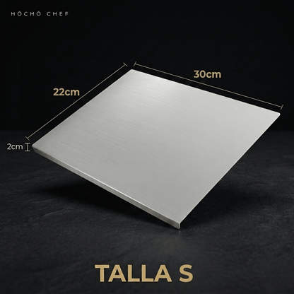 Hocho - Tabla de Cocina Acero Inoxidable 304 – Resistente, Higiénica y Profesional - Hōchō Chef
