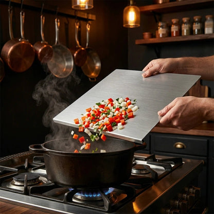 Hocho - Tabla de Cocina Acero Inoxidable 304 – Resistente, Higiénica y Profesional - Hōchō Chef