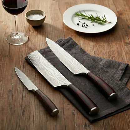 Set de 3 Cuchillos Profesionales Acero Inoxidable - Hōchō Chef