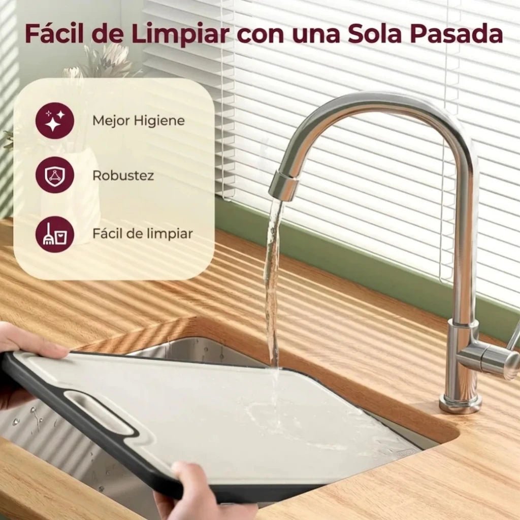 Tabla de Titanio Doble Cara – Duradera, Fácil de Limpiar y Antimanchas - Hōchō Chef